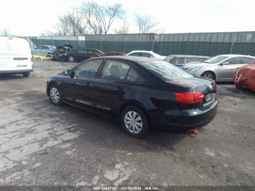 2012 Volkswagen Jetta S VIN: 3VW2K7AJ8CM313962 Lot: 38847367