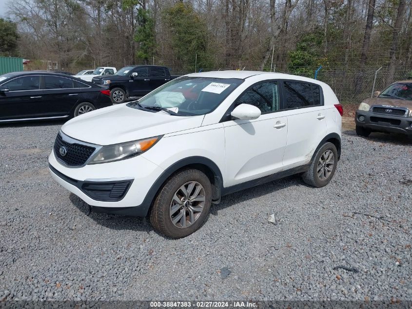 2015 Kia Sportage Lx VIN: KNDPB3AC8F7683262 Lot: 38847383