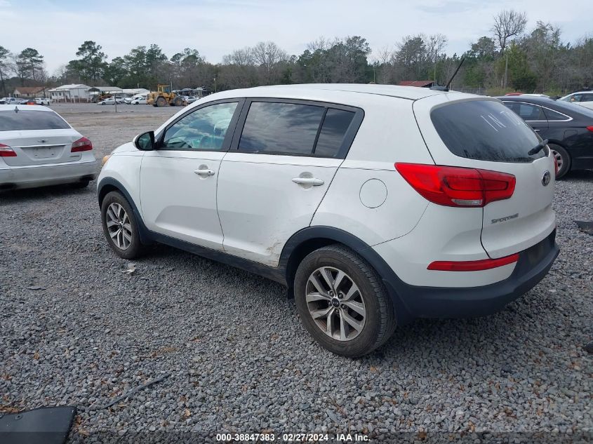 2015 Kia Sportage Lx VIN: KNDPB3AC8F7683262 Lot: 38847383