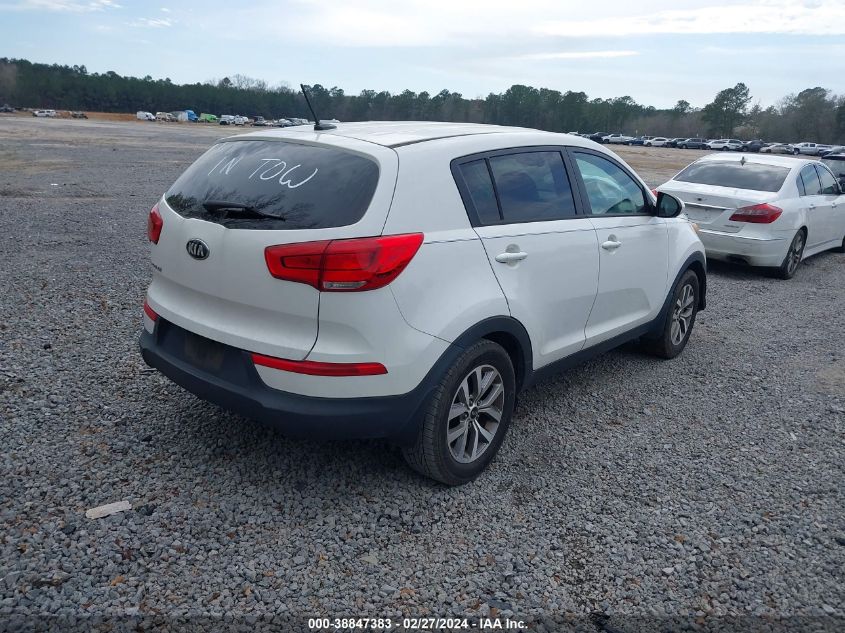 2015 Kia Sportage Lx VIN: KNDPB3AC8F7683262 Lot: 38847383