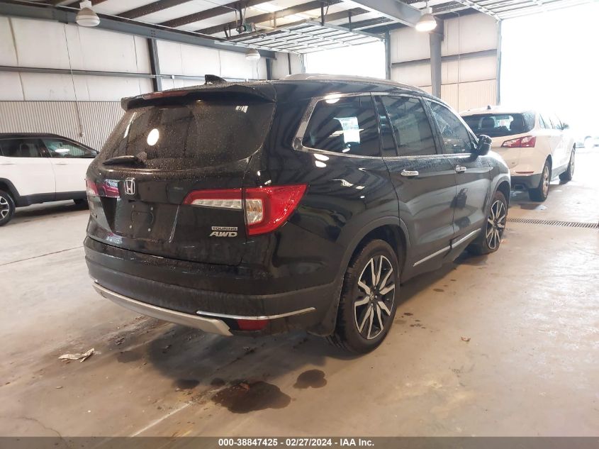 2022 Honda Pilot Awd Touring 7 Passenger VIN: 5FNYF6H61NB010221 Lot: 38847425