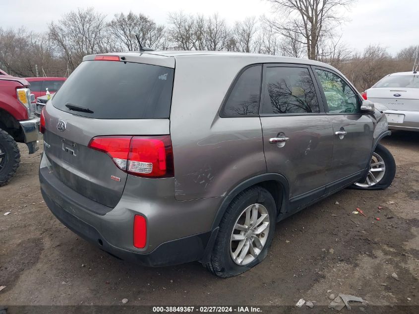 2015 Kia Sorento Lx VIN: 5XYKT3A65FG603033 Lot: 38849367