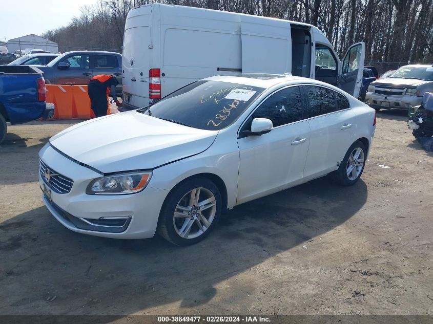 2014 Volvo S60 T5/T5 Platinum/T5 Premier/T5 Premier Plus VIN: YV1612FS0E2283405 Lot: 38849477