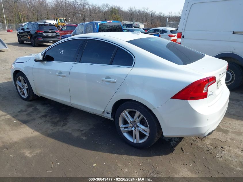 2014 Volvo S60 T5/T5 Platinum/T5 Premier/T5 Premier Plus VIN: YV1612FS0E2283405 Lot: 38849477