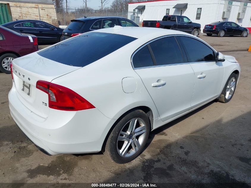 2014 Volvo S60 T5/T5 Platinum/T5 Premier/T5 Premier Plus VIN: YV1612FS0E2283405 Lot: 38849477