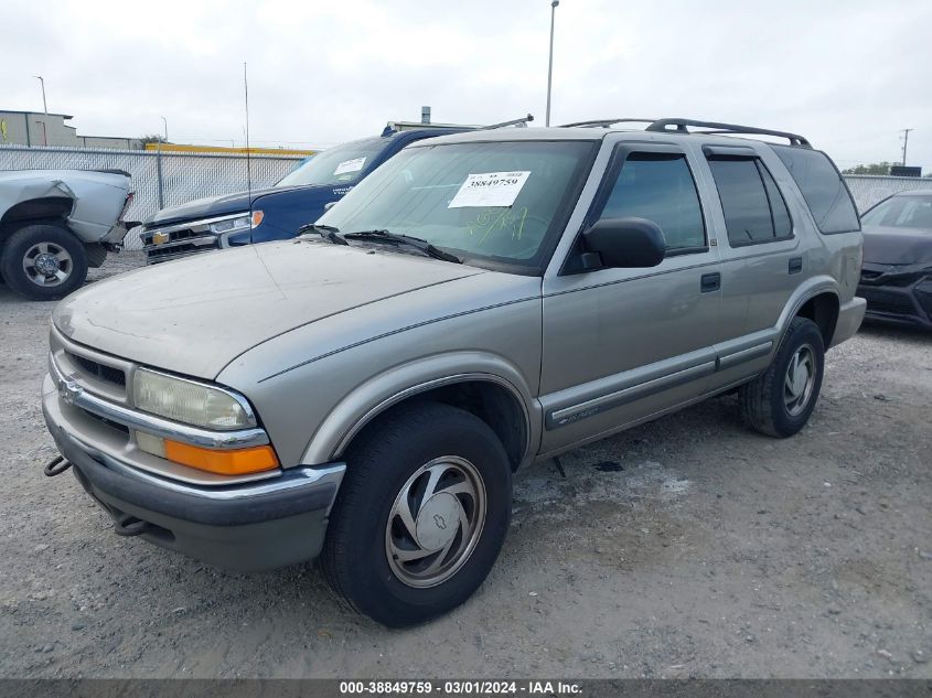 2000 Chevrolet Blazer Lt VIN: 1GNDT13W1Y2116670 Lot: 38849759