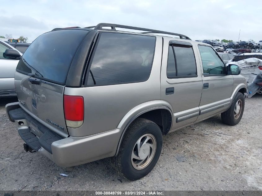 2000 Chevrolet Blazer Lt VIN: 1GNDT13W1Y2116670 Lot: 38849759