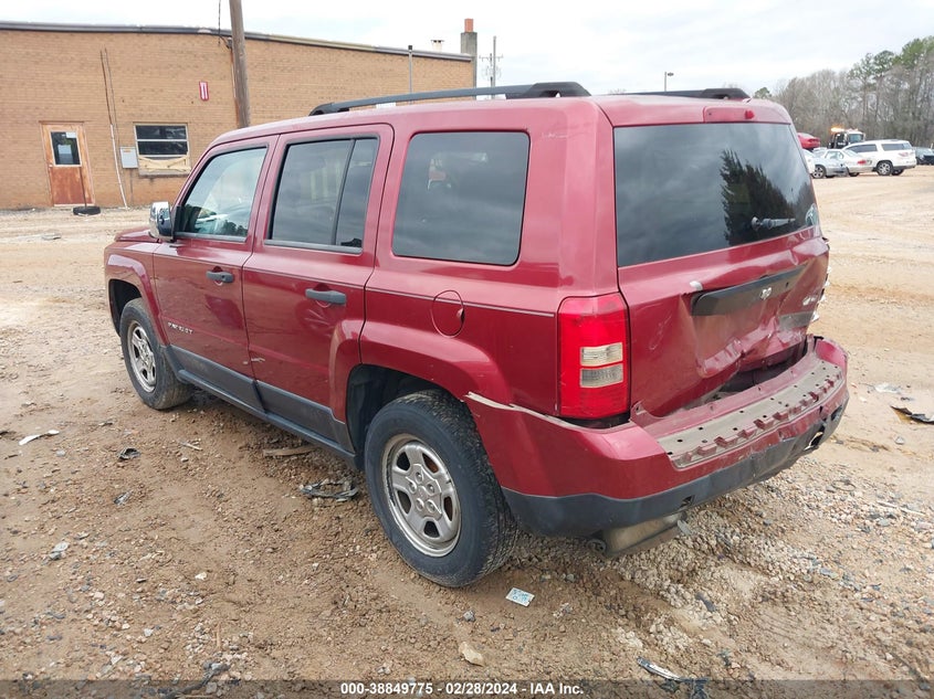 2013 JEEP PATRIOT SPORT - 1C4NJPBA2DD192599