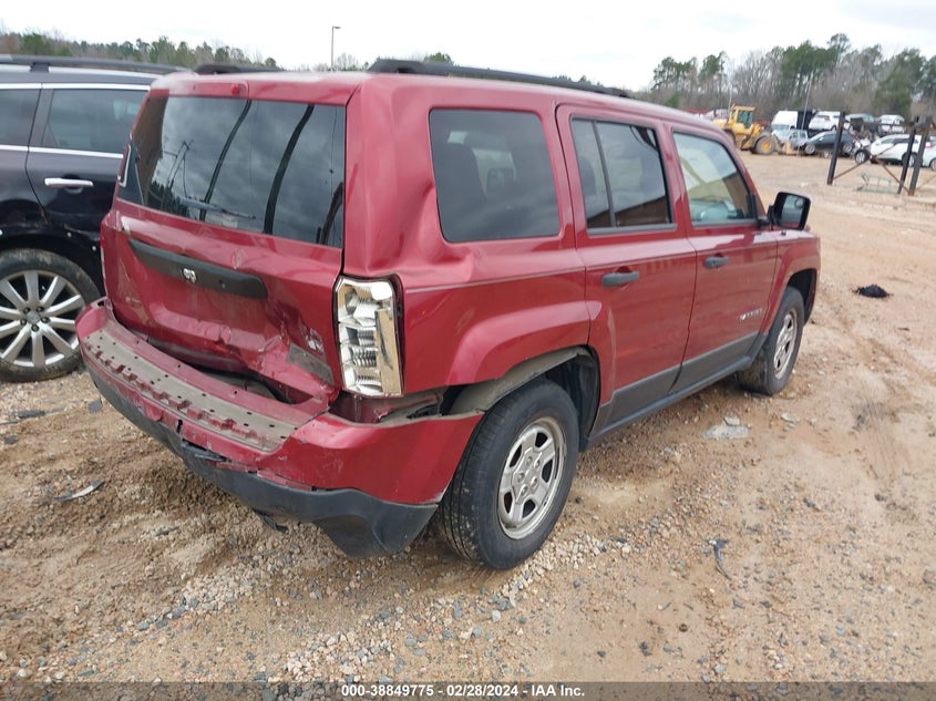 2013 JEEP PATRIOT SPORT - 1C4NJPBA2DD192599