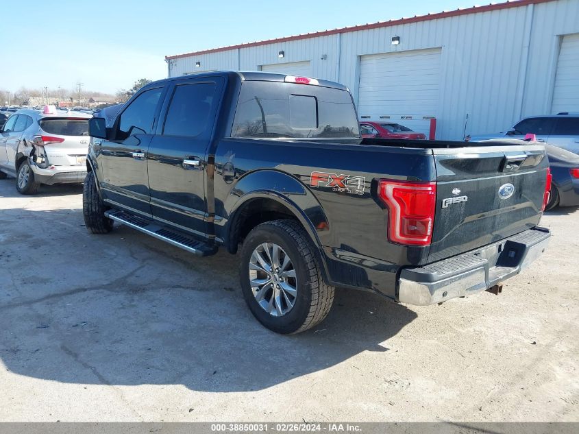 2017 Ford F-150 Lariat VIN: 1FTEW1EGXHFB47886 Lot: 38850031