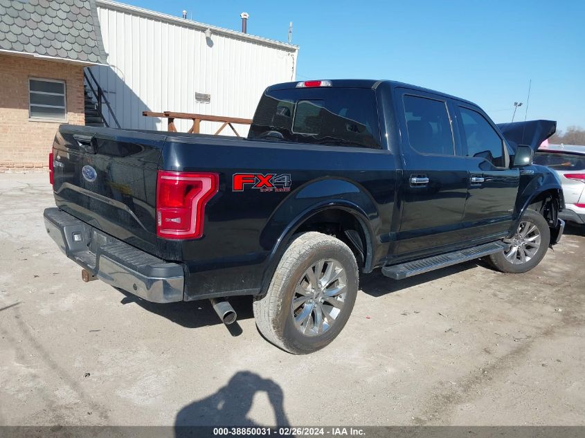 2017 Ford F-150 Lariat VIN: 1FTEW1EGXHFB47886 Lot: 38850031