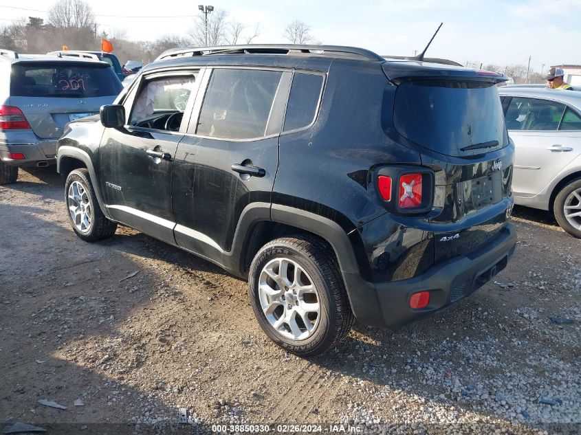 2016 Jeep Renegade Latitude VIN: ZACCJBBT0GPD97632 Lot: 38850330