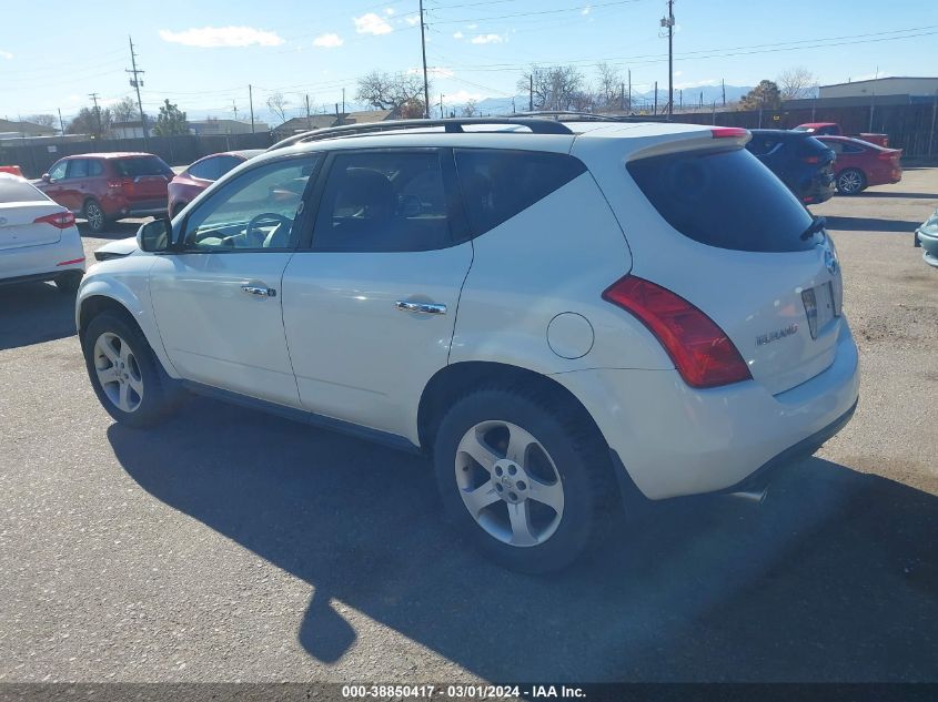 2005 Nissan Murano S VIN: JN8AZ08W45W442792 Lot: 38850417