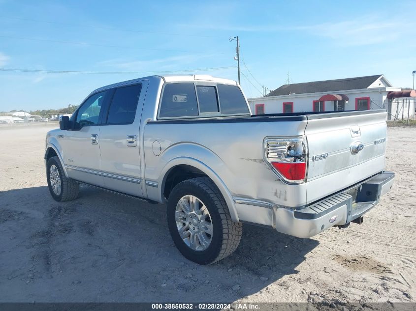 2013 Ford F-150 Platinum VIN: 1FTFW1CT3DFC39596 Lot: 38850532