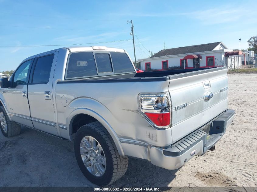 2013 Ford F-150 Platinum VIN: 1FTFW1CT3DFC39596 Lot: 38850532