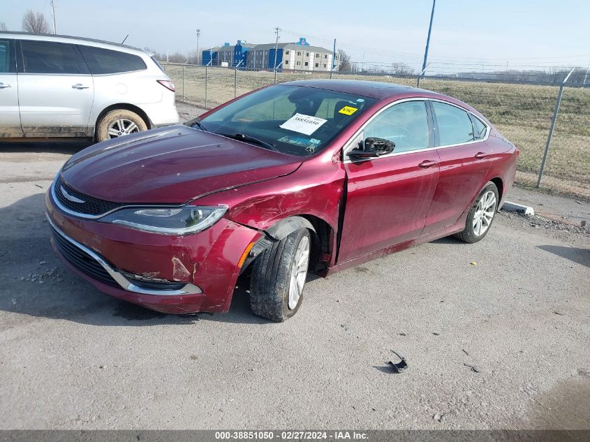 2016 Chrysler 200 Limited VIN: 1C3CCCAB9GN123710 Lot: 38851050