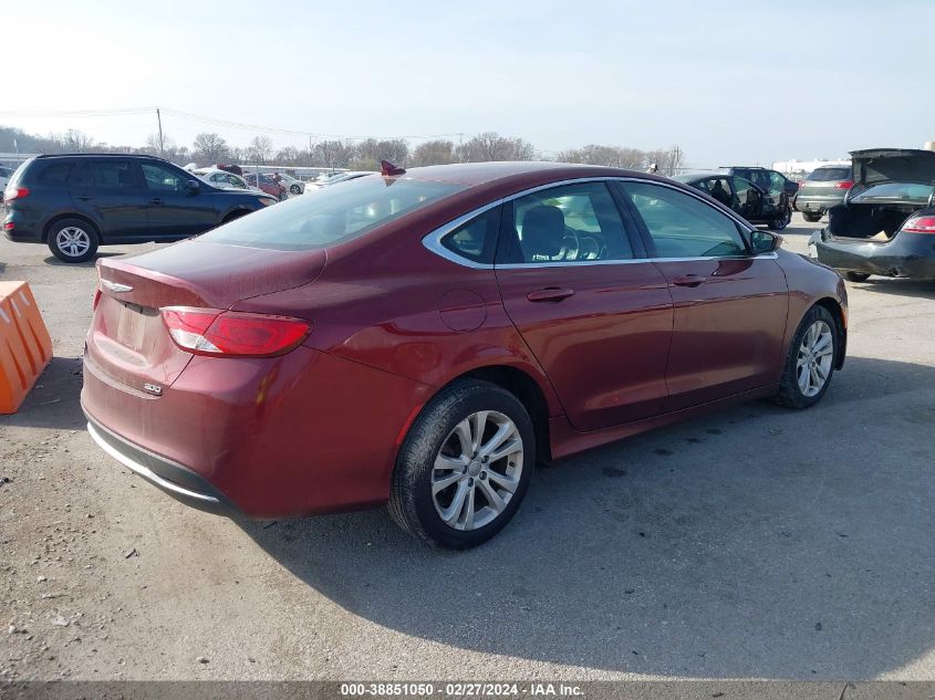 2016 Chrysler 200 Limited VIN: 1C3CCCAB9GN123710 Lot: 38851050