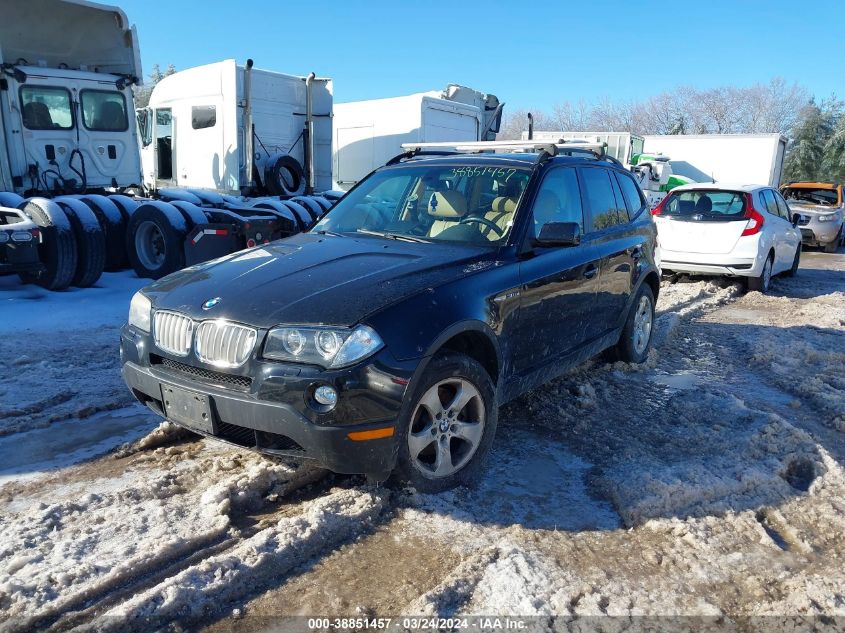 2008 BMW X3 3.0Si VIN: WBXPC93438WJ11632 Lot: 38851457