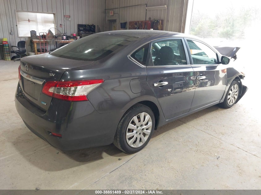 2014 Nissan Sentra Sv VIN: 1N4AB7AP1EN855941 Lot: 38851489