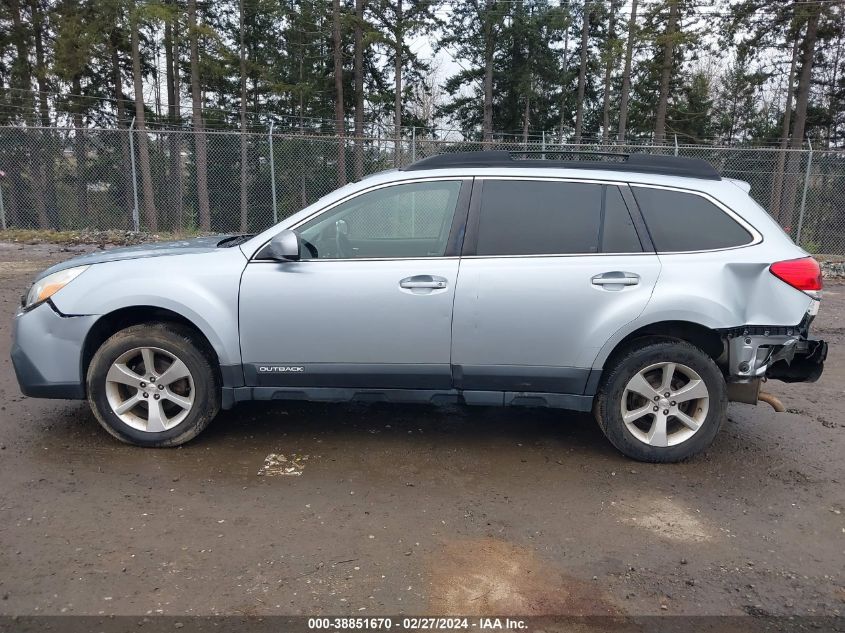 2013 Subaru Outback 2.5I Limited VIN: 4S4BRBKC5D3257639 Lot: 38851670