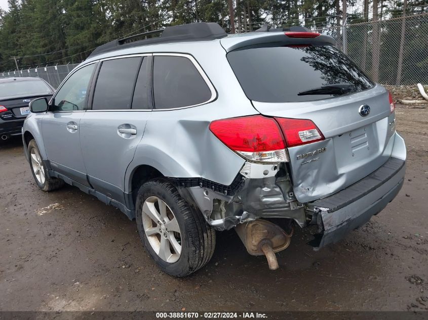 2013 Subaru Outback 2.5I Limited VIN: 4S4BRBKC5D3257639 Lot: 38851670