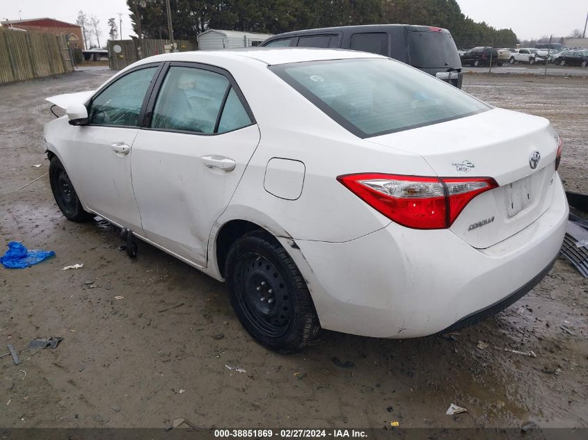 2016 Toyota Corolla Le VIN: 2T1BURHE9GC719233 Lot: 38851869