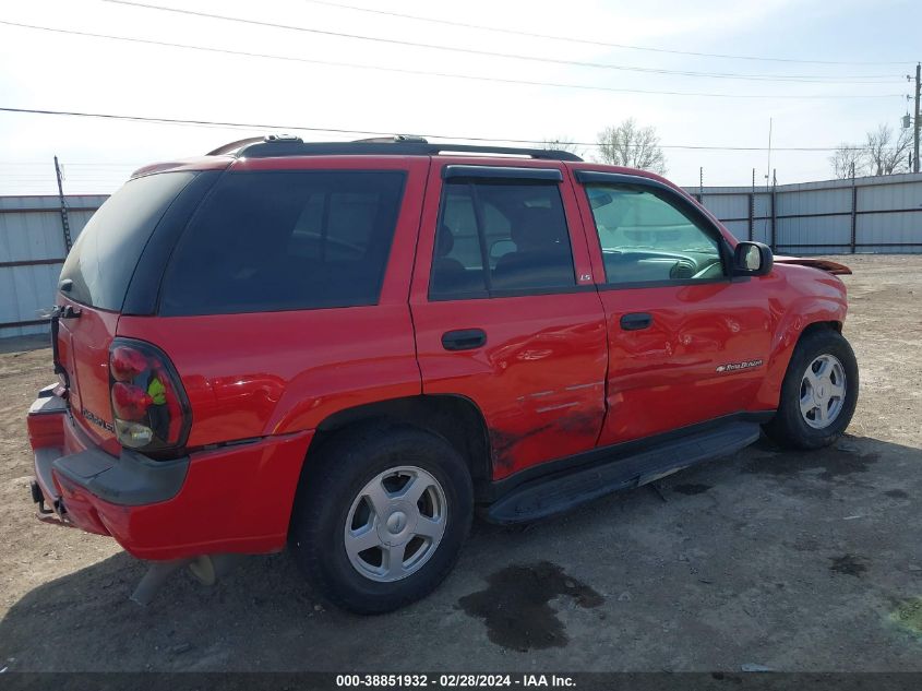 2002 Chevrolet Trailblazer Ls VIN: 1GNDT13S722452280 Lot: 38851932