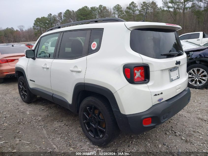 2019 Jeep Renegade Altitude 4X4 VIN: ZACNJBBB3KPK60075 Lot: 38852312