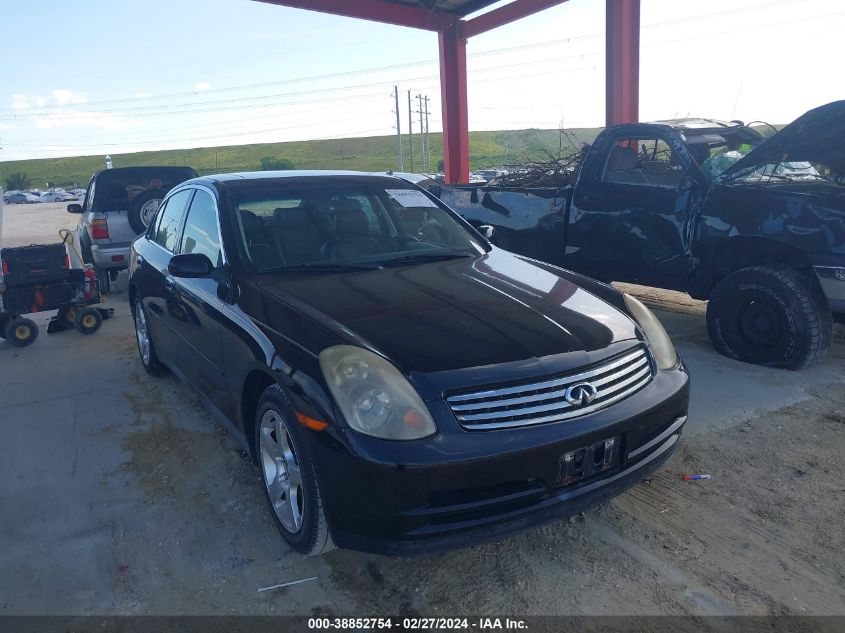 2003 Infiniti G35 Base W/6 Speed Manual VIN: JNKCV51E23M014838 Lot: 38852754