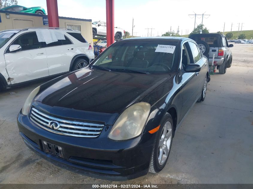 2003 Infiniti G35 Base W/6 Speed Manual VIN: JNKCV51E23M014838 Lot: 38852754