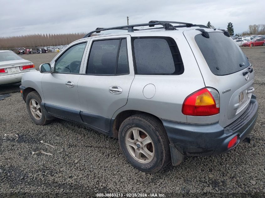 2001 Hyundai Santa Fe 2.7L V6 Gls/2.7L V6 Lx VIN: KM8SC83D01U130539 Lot: 38853213