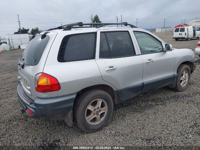 2001 Hyundai Santa Fe 2.7L V6 Gls/2.7L V6 Lx VIN: KM8SC83D01U130539 Lot: 38853213