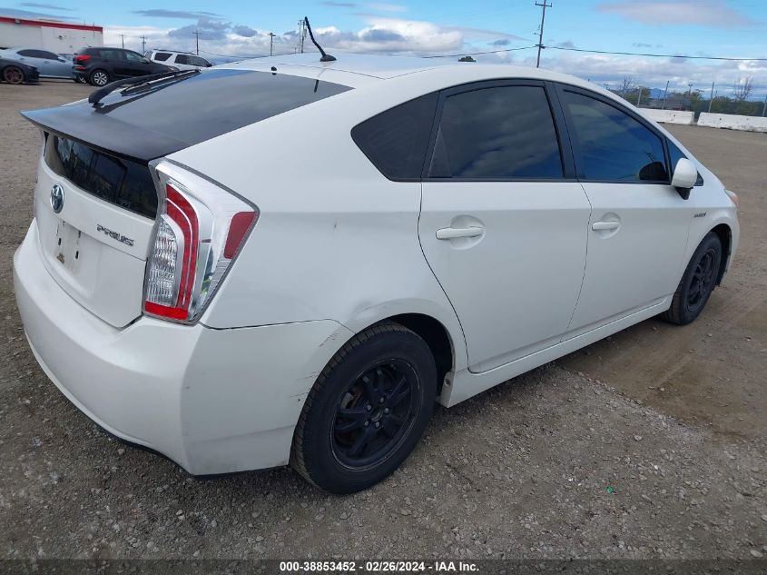 2013 Toyota Prius Two VIN: JTDKN3DUXD0350508 Lot: 38853452