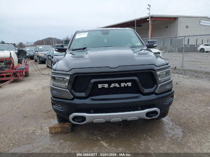 2019 Ram 1500 Rebel 4X4 5'7 Box VIN: 1C6SRFLT9KN648795 Lot: 38853577