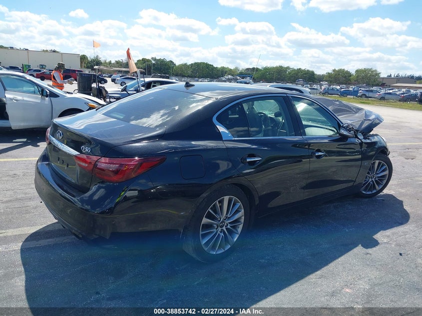 VIN JN1EV7AP3JM590896 2018 INFINITI Q50 3.0T LUXE