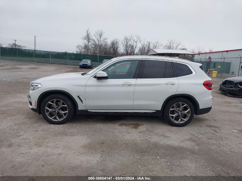 2021 BMW X3 xDrive30I VIN: 5UXTY5C0XM9E60896 Lot: 38854147