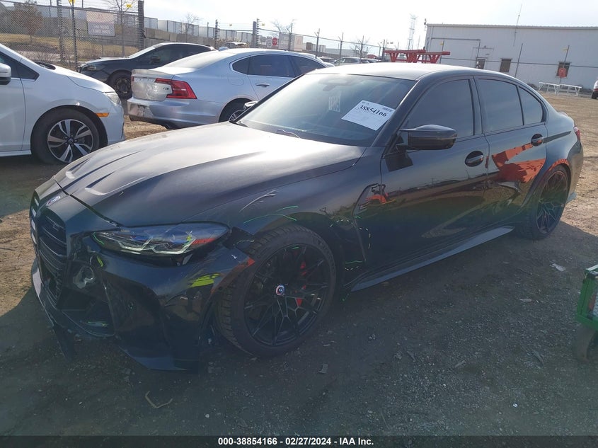 2023 BMW M3 Competition xDrive VIN: WBS43AY0XPFN50180 Lot: 38854166