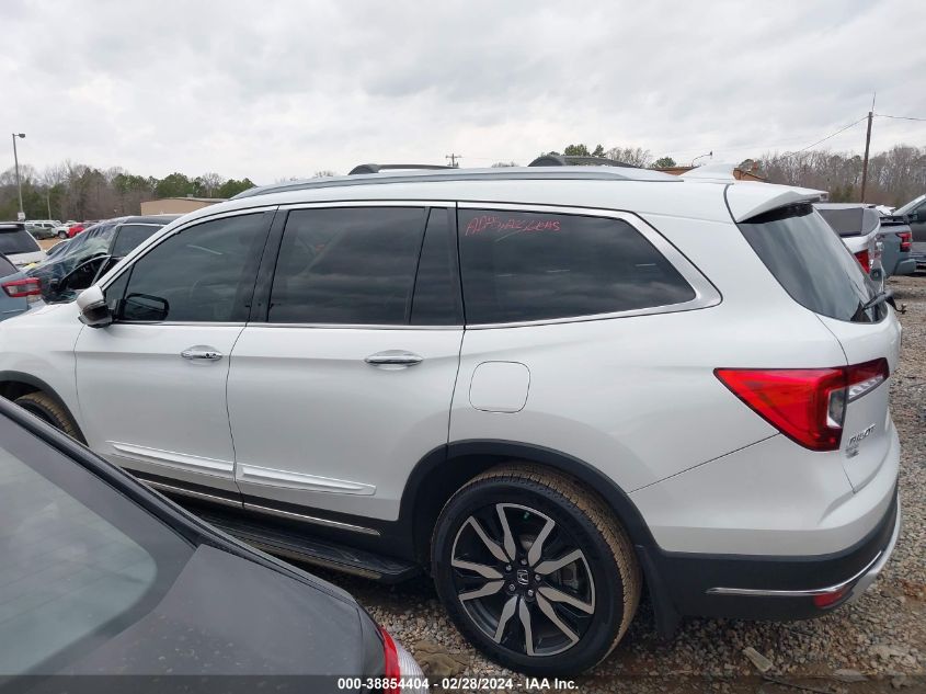 2020 Honda Pilot 2Wd Touring 8 Passenger VIN: 5FNYF5H92LB015817 Lot: 38854404