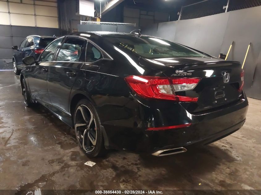 2021 Honda Accord Sport VIN: 1HGCV1F3XMA124817 Lot: 38854430