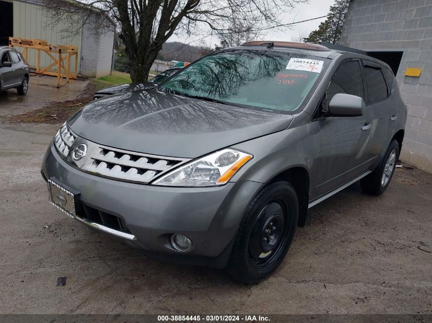 2006 Nissan Murano Sl VIN: JN8AZ08W26W537871 Lot: 38854445