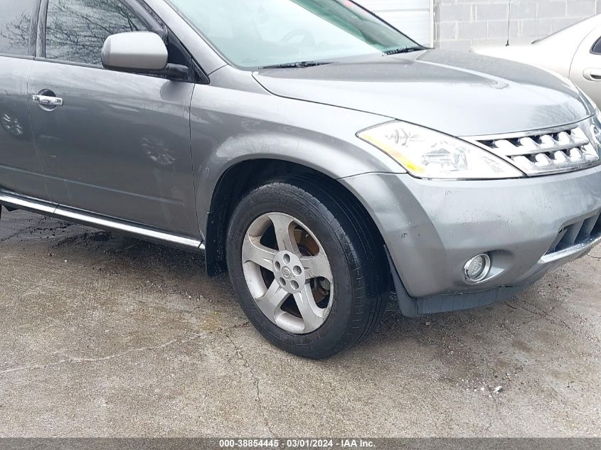 2006 Nissan Murano Sl VIN: JN8AZ08W26W537871 Lot: 38854445