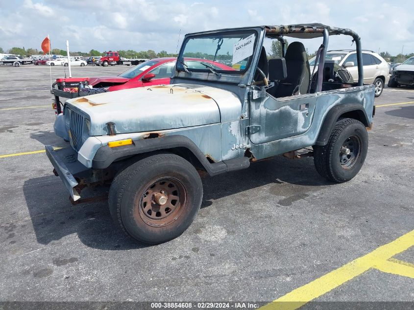 1994 Jeep Wrangler / Yj S VIN: 1J4FY19PXRP458832 Lot: 38854608