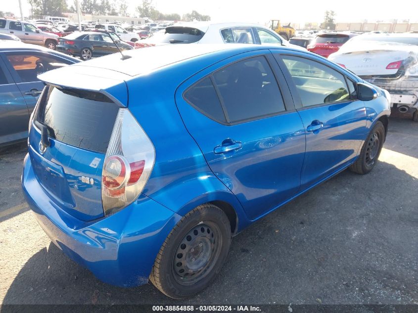 2013 Toyota Prius C Two VIN: JTDKDTB3XD1042178 Lot: 38854858