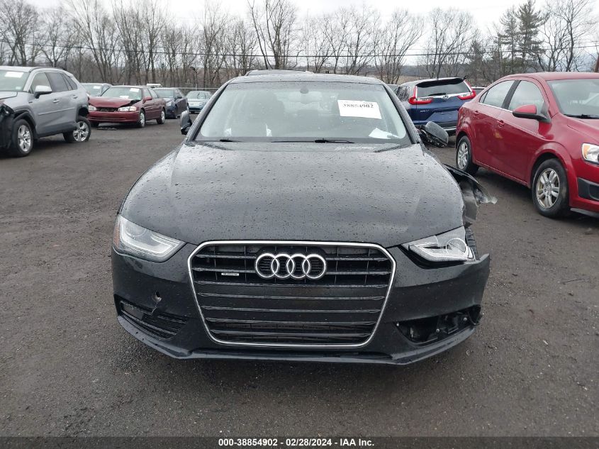 2013 Audi A4 2.0T Premium VIN: WAUFFAFLXDN050779 Lot: 38854902