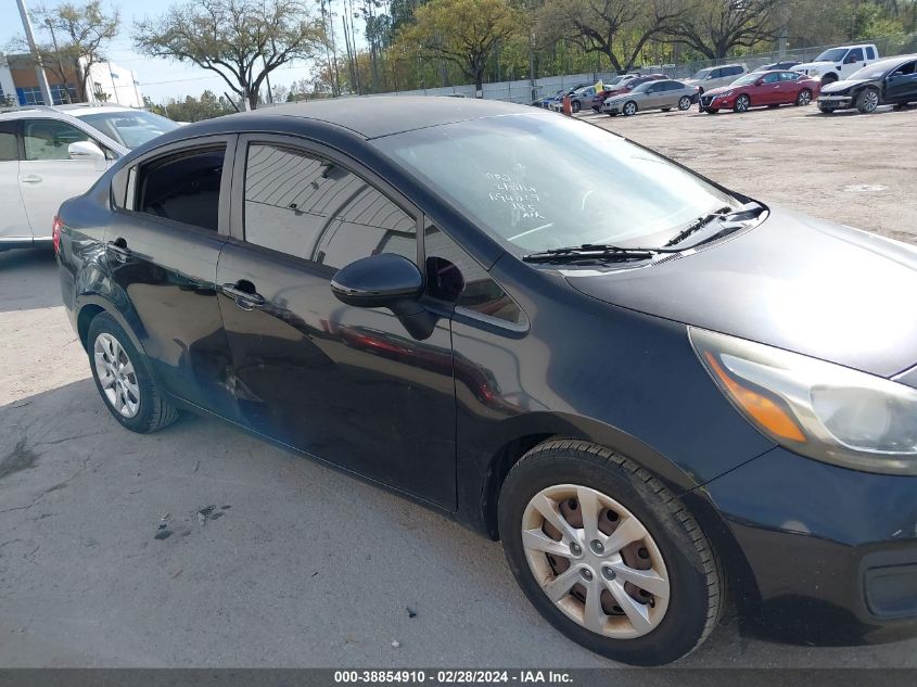 2014 Kia Rio Lx VIN: KNADM4A34E6372626 Lot: 38854910