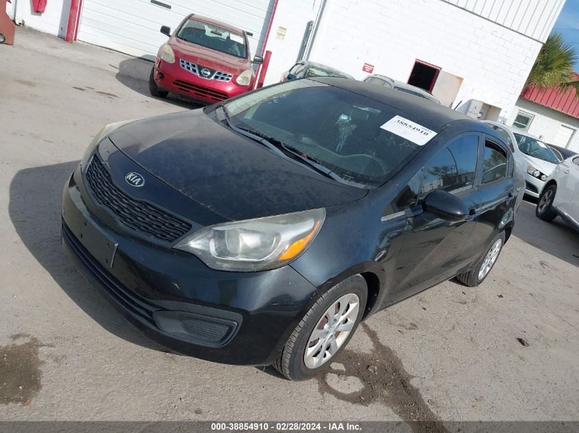 2014 Kia Rio Lx VIN: KNADM4A34E6372626 Lot: 38854910