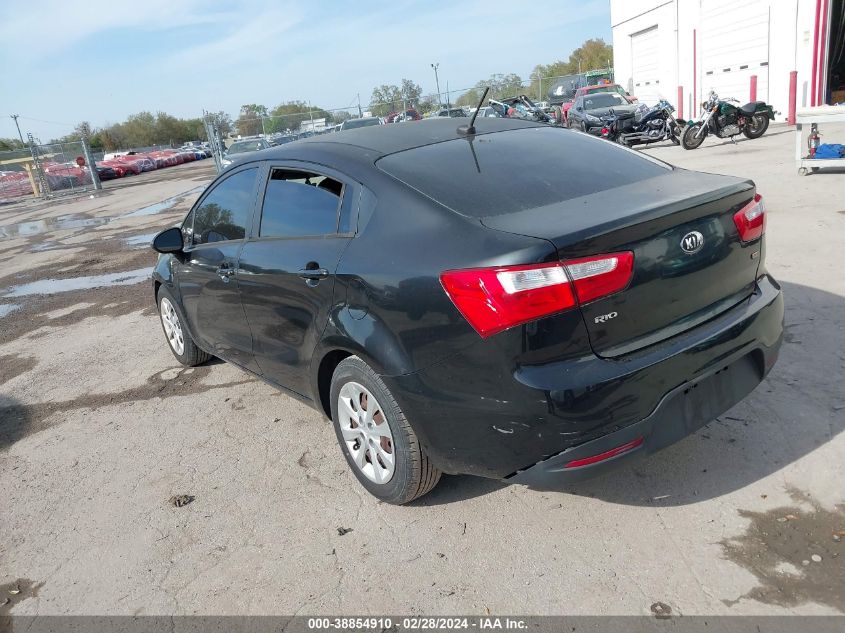 2014 Kia Rio Lx VIN: KNADM4A34E6372626 Lot: 38854910