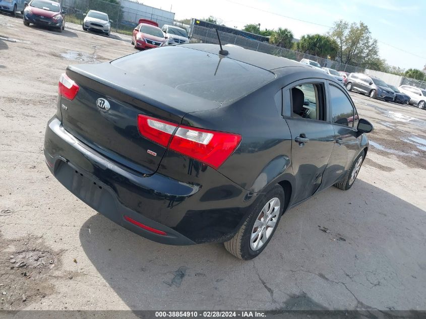 2014 Kia Rio Lx VIN: KNADM4A34E6372626 Lot: 38854910