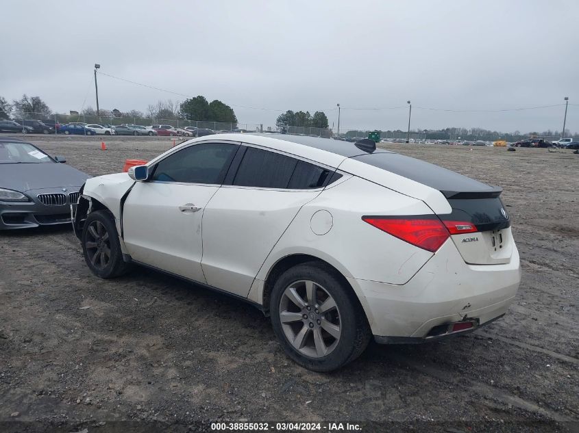 2010 Acura Zdx VIN: 2HNYB1H42AH500615 Lot: 38855032