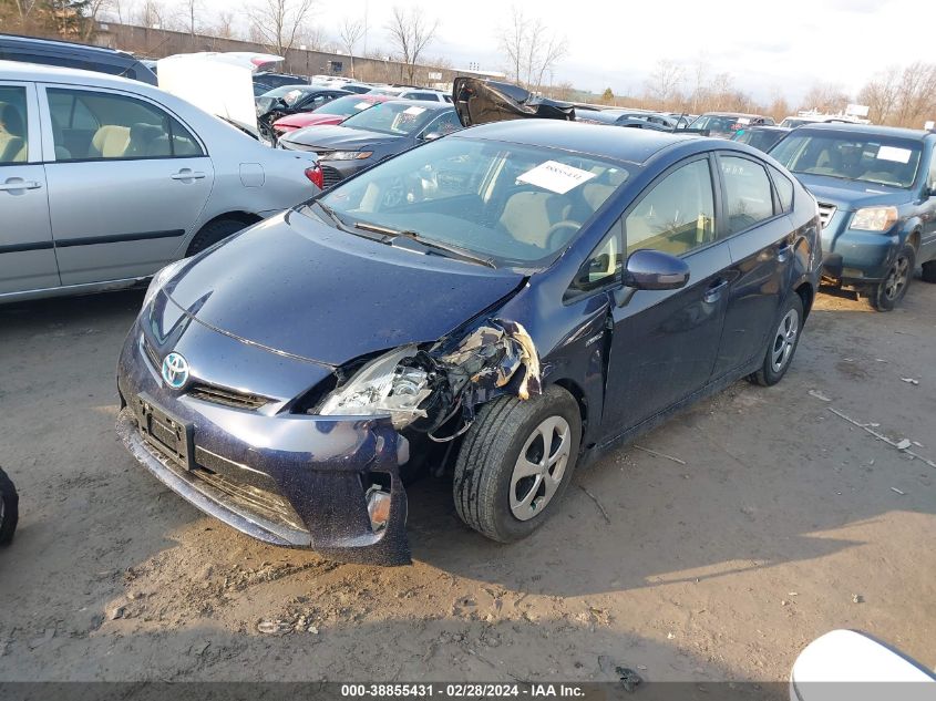 2013 Toyota Prius Two VIN: JTDKN3DU4D0349175 Lot: 38855431